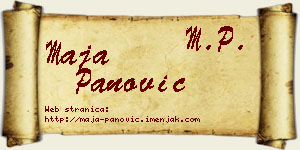 Maja Panović vizit kartica